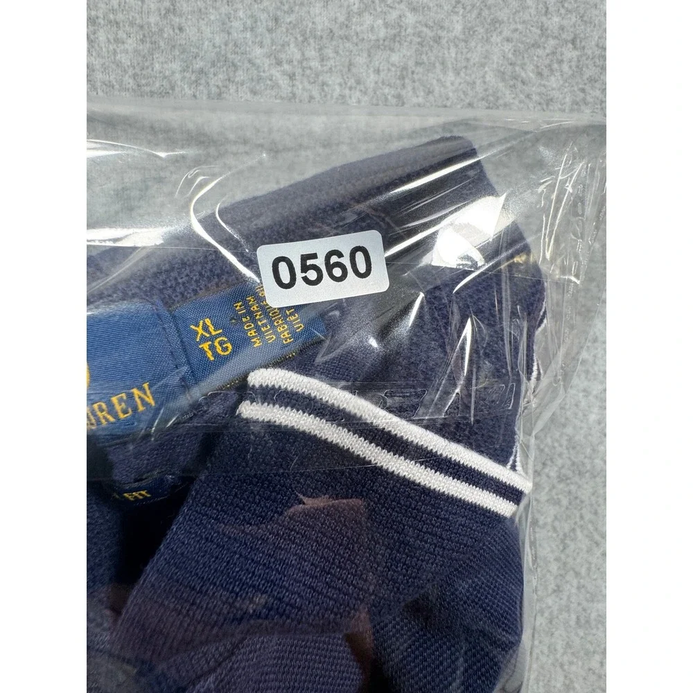 Polo Ralph Lauren Mens XL Classic Fit Navy Blue Polo 67 Short‎ Sleeve Shirt
